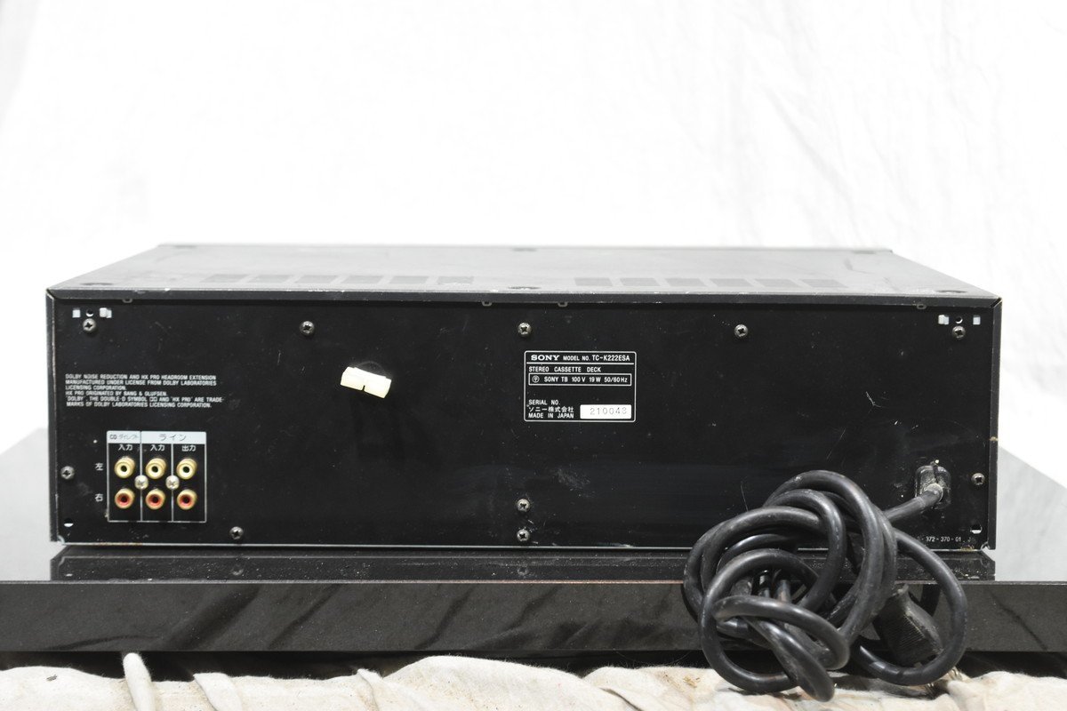 Yahoo!オークション - SONY/ソニー カセットデッキ TC-K222ESA Yahoo!オークション - SONY/ソニー カセットデッキ TC-K222ESA