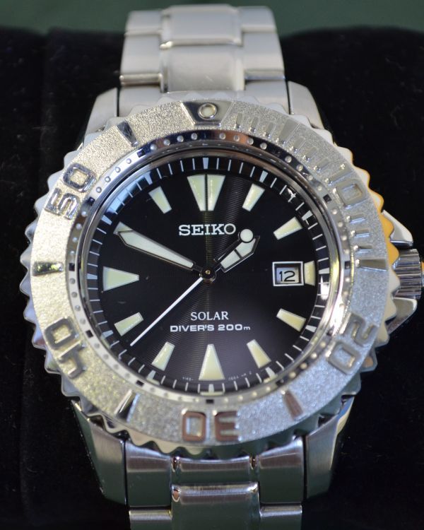 [IM] 美品　セイコー　ソーラー　ダイバー　腕時計　プロスペックス　V145　PRO SPEX　空気潜水用防水　ダイバーズウォッチ_画像1