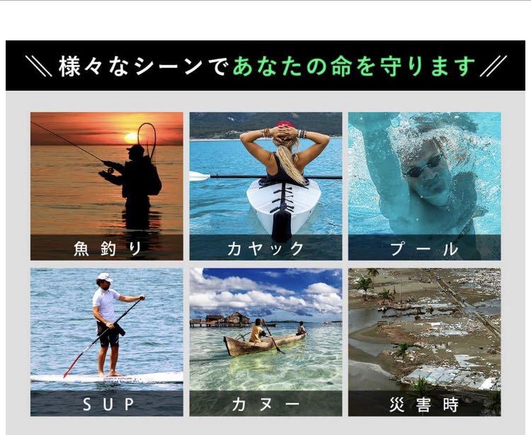 【RARR_SUMMER】ライフジャケット 腰巻き 救命胴衣 ウエアー 釣り ベルト 手動 ウエスト SS7_画像10