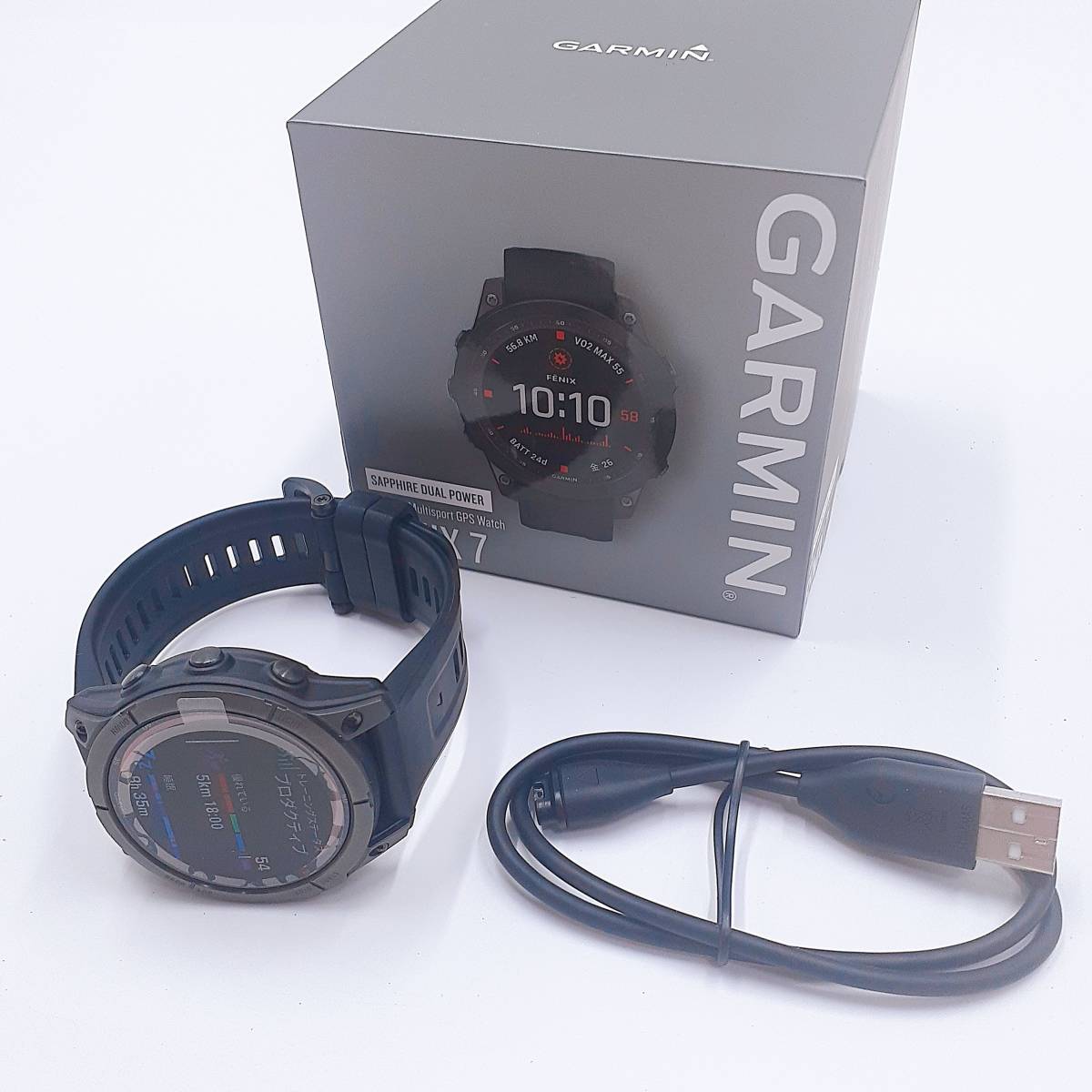 定番 fenix GARMIN 7S Ti Power Dual Sapphire スマートウォッチ本体