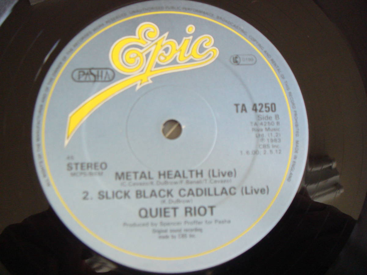 12　QUIET　RIOT/BAD　BOY　METAL　HEALTH（LIVE）　SLICK　BLACK　CADILLAC（LIVE）_画像4