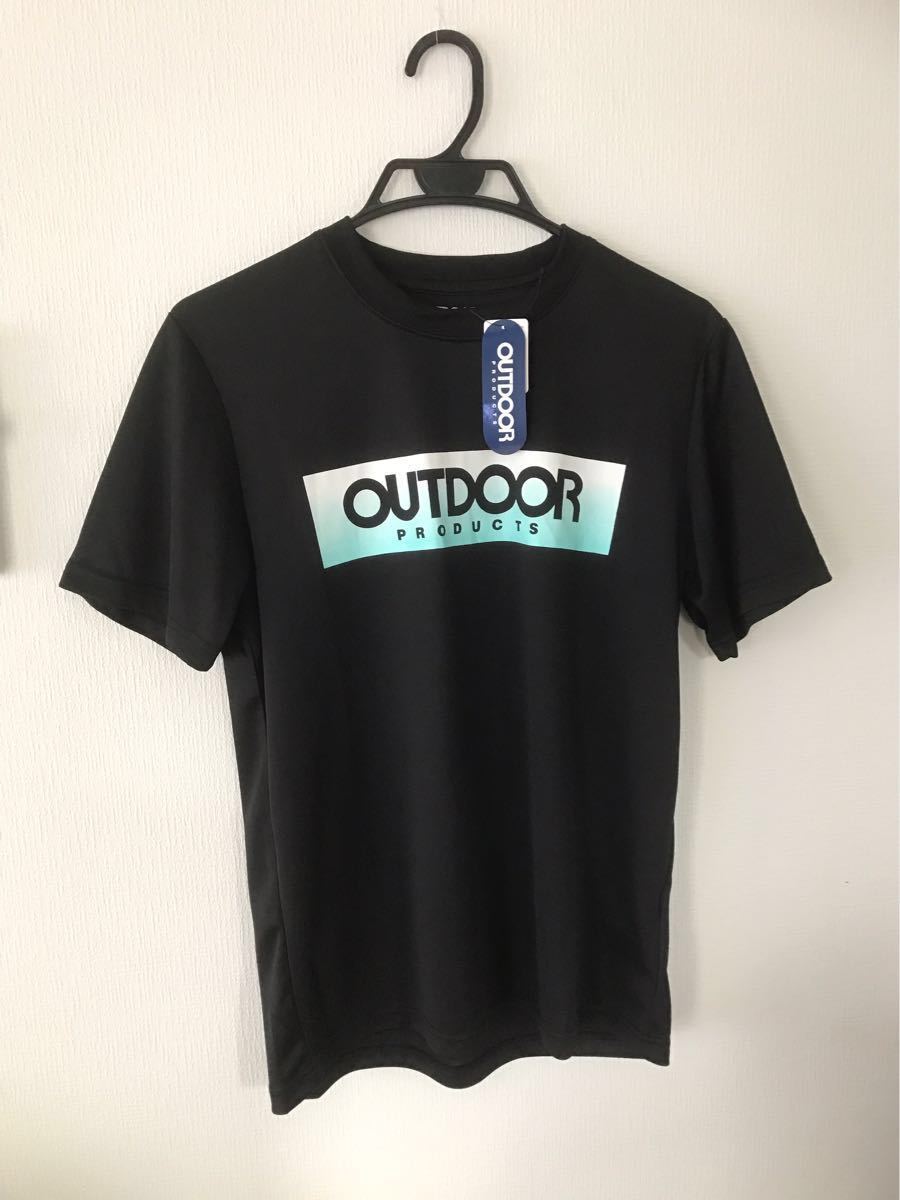 新品 OUTDOOR 半袖 Tシャツ 黒 スポーツにも最適♪_画像1