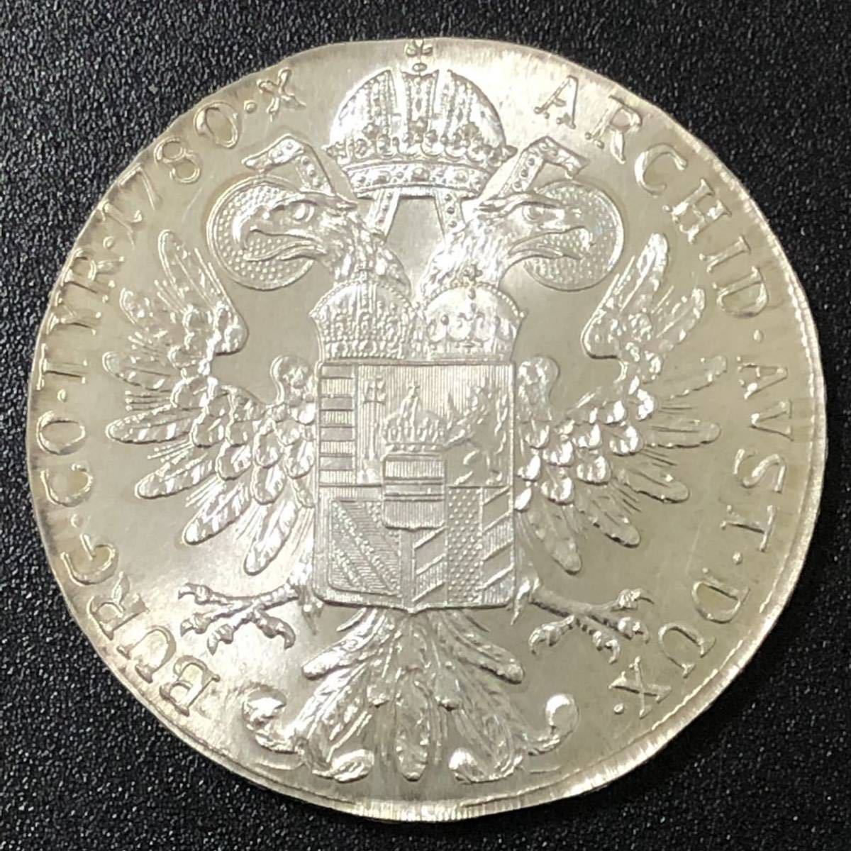 銀貨 オーストリア 1780年 マリア・テレジア 神聖ローマ帝国皇帝の皇后