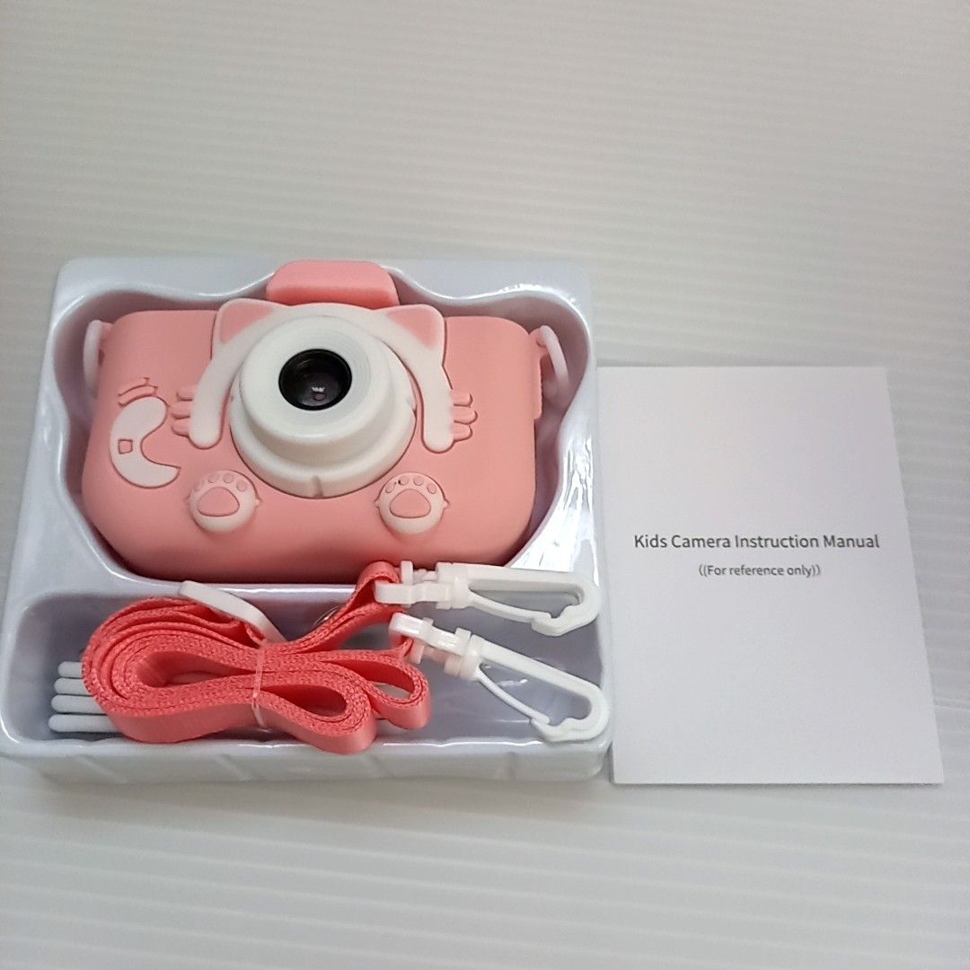 子供用 キッズカメラ トイカメラ1080P HD 動画カメラ ピンク　USB充電