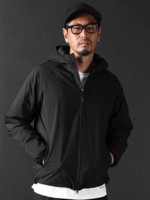 The DUFFER of ST.GEORGE LIGHTWEIGHT PUFFER BZ 中綿フーデッドパーカー ライトアウター ブルゾン　L黒_画像2