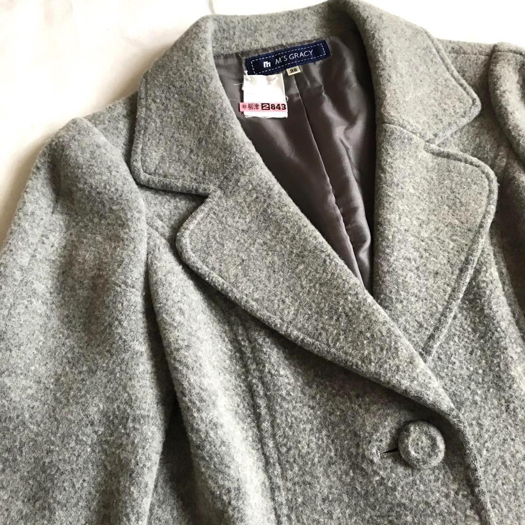 M'S GRACY エムズグレイシー ジャケット ショートコート 圧縮ウール
