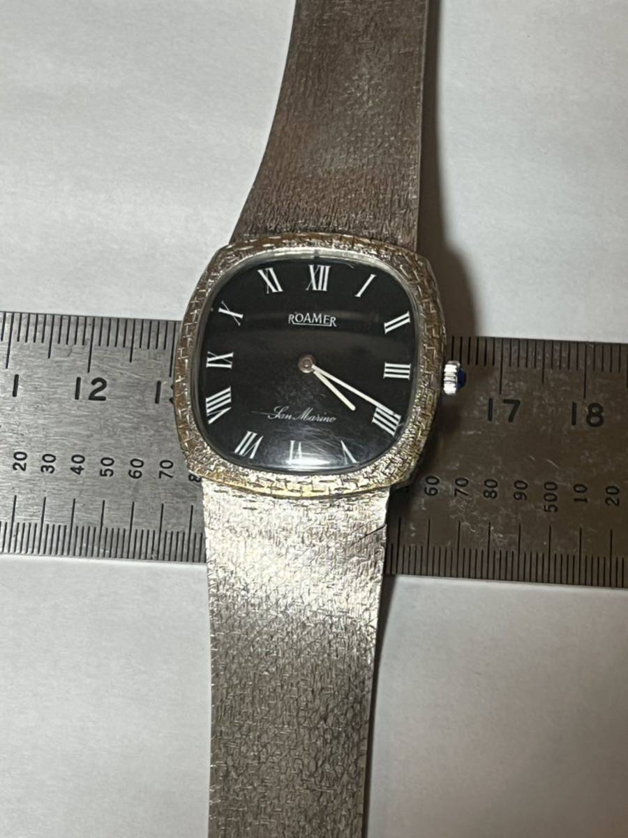 自動巻き ROAMER腕時計 K18印刻重69.4克