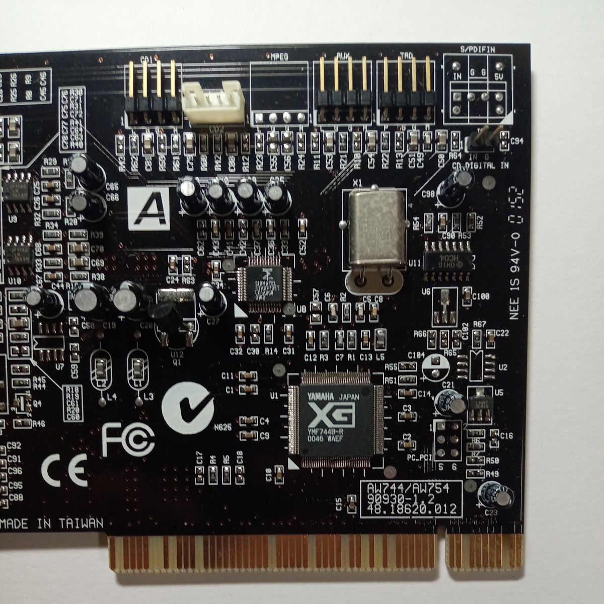 AOpen PCI接続 サウンドカード Cobra YAMAHA YMF744B-Rチップ搭載 AW744/AW745 動作未確認の為ジャンク扱い_画像4