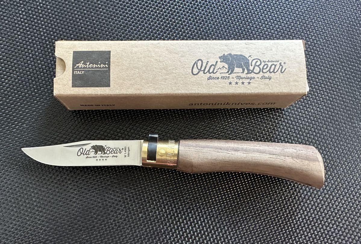 ANTONINI OLD BEAR CLASSICAL CARBON ウォルナット Sサイズ アントニーニOPINEL ナイフ イタリア製オピネル 北欧 ブッシュクラフト_画像1