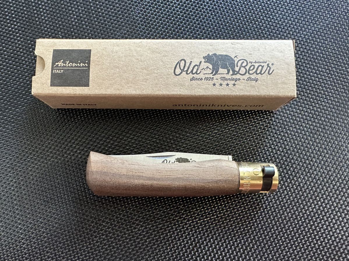 ANTONINI OLD BEAR CLASSICAL CARBON ウォルナット Sサイズ アントニーニOPINEL ナイフ イタリア製オピネル 北欧 ブッシュクラフト_画像5