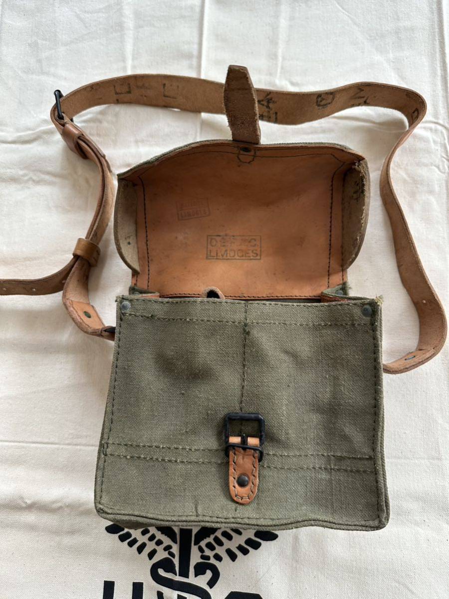 新品 フランス軍 1950年代 ビンテージ ショルダーバッグ 新品 フランス軍 1950年代 ビンテージ ショルダーバッグ