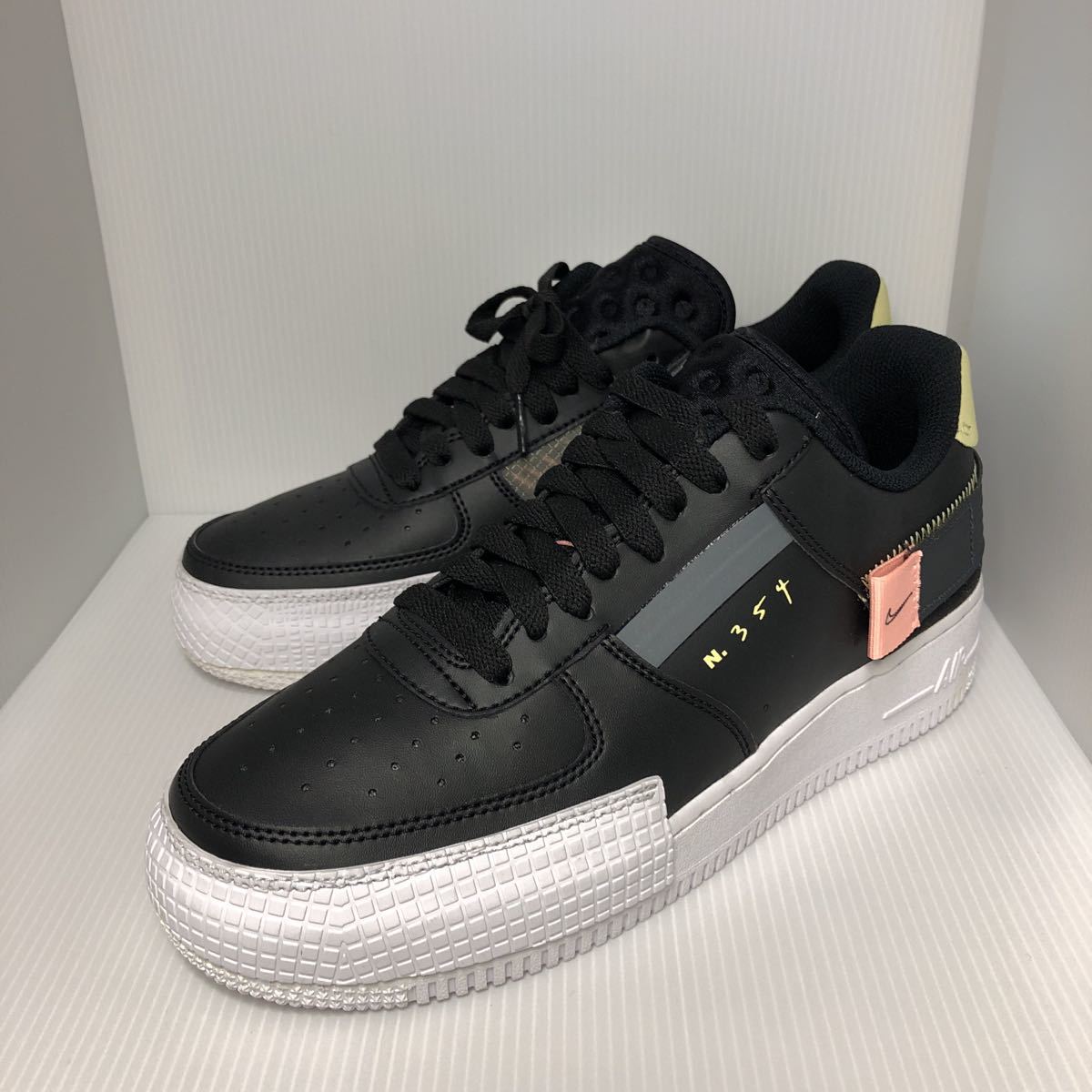 【新品】25.5cm US7.5 N.354 AIR FORCE 1 TYPE CI0054-001（ブラック/アンスラサイト/ジニア/ピンクティント）NIKE ナイキ エアフォース_画像1