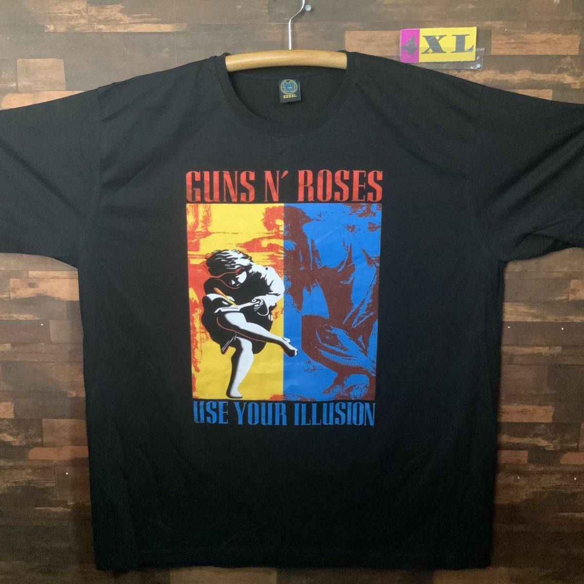 ガンズアンドローゼズ Tシャツ　4XLサイズ　Guns N' Roses ビッグサイズ　ガンズ・アンド・ローゼズ（Guns N' Roses/略称GN'R）