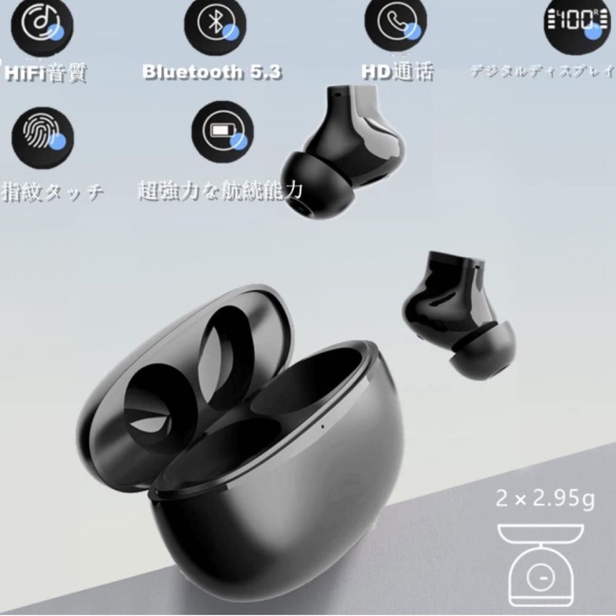 Bluetooth イヤホン 2023最新ブルートゥースイヤホン EDR+Bluetooth5.3搭載 カルナ型