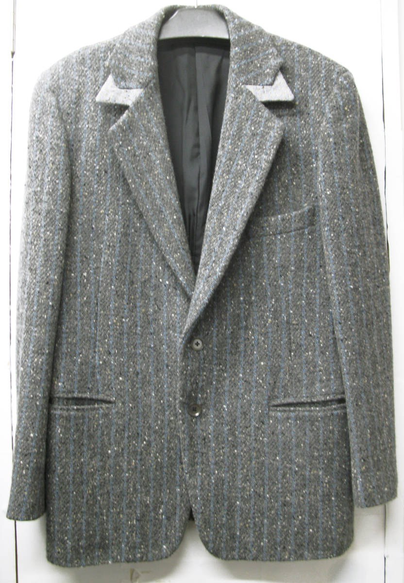 Yohji Yamamoto pour HOMME 01AW Vintage Gangsta Tweed Jacket 3 （ ヨウジヤマモト プールオム ギャングスター期 ツイード ジャケット