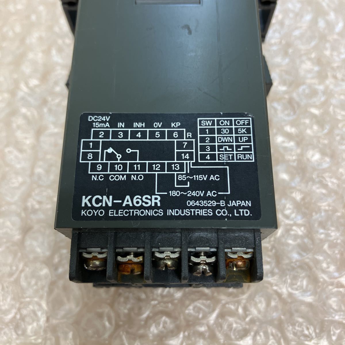 Koyo　光洋電子工業　KCN-A　KCN-A6SR　カウンター　通電確認のみ　O-840_画像5
