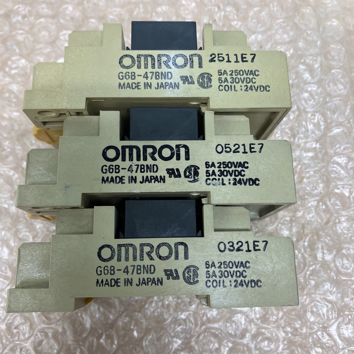 OMRON オムロン G6B-47BND ターミナルリレー 3個まとめ売り O-920の画像5