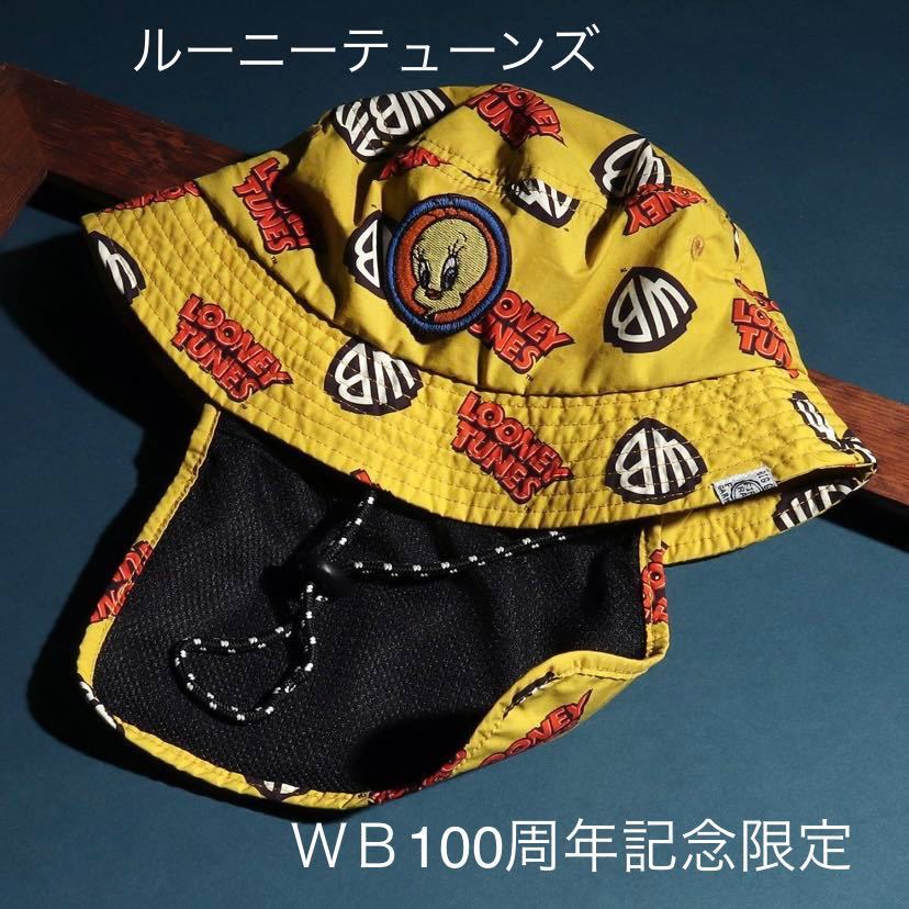 《WB100スペシャルコラボハット》ルーニーテューンズ 54㎝ キッズハット 日避け帽子 F.O.KIDS_画像1