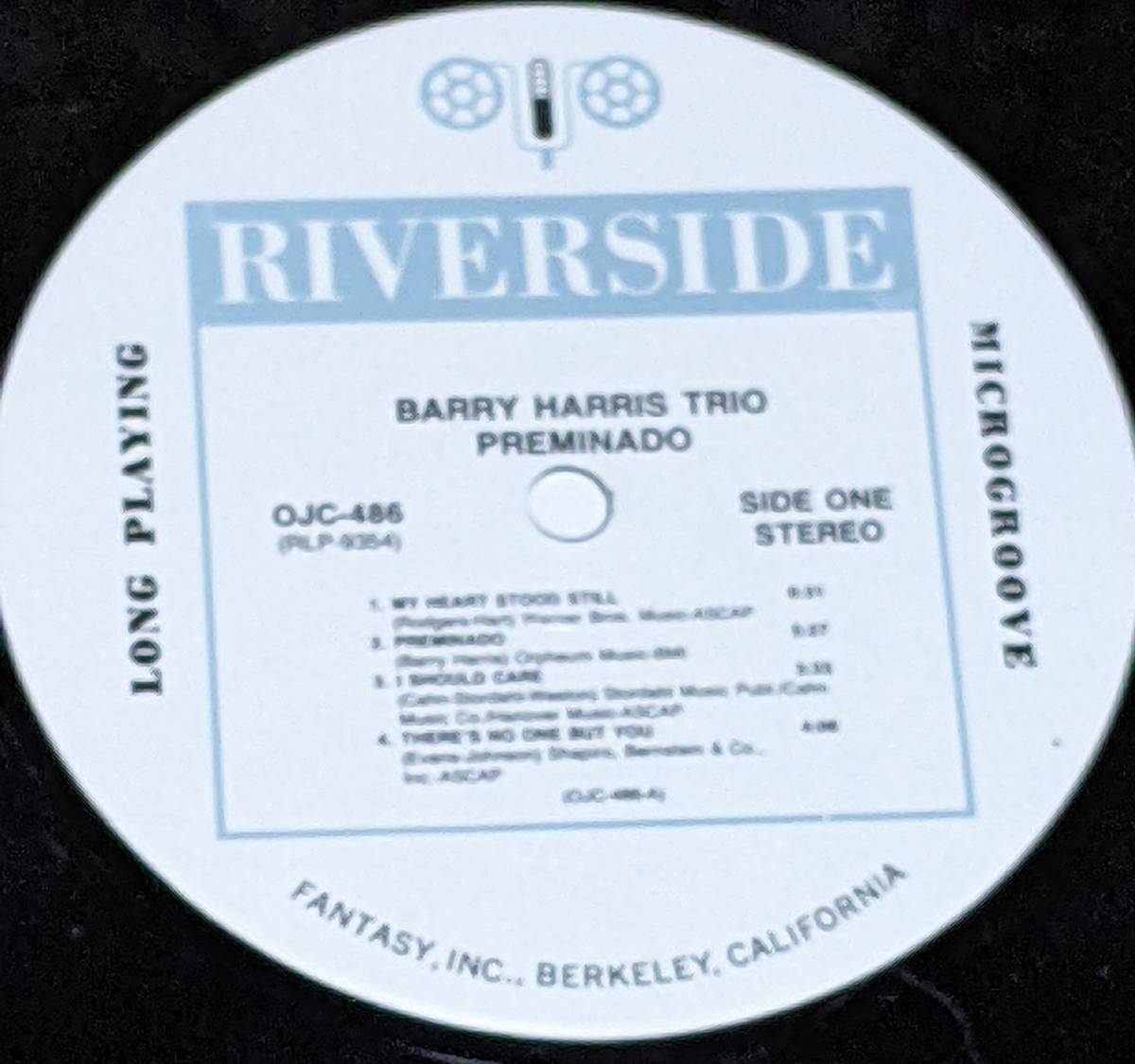 60's バリー・ハリス・トリオ Barry Harris Trio (US盤LP)/ プレミナード Preminad OJC-486 RLP-9354 1960,61年録音_画像4