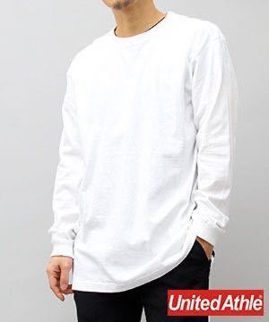 新品未使用 ユナイテッドアスレ 5.6oz 無地 長袖Tシャツ ロンT 白 ホワイト M サイズ United Athle ユニセックス メンズ レディース