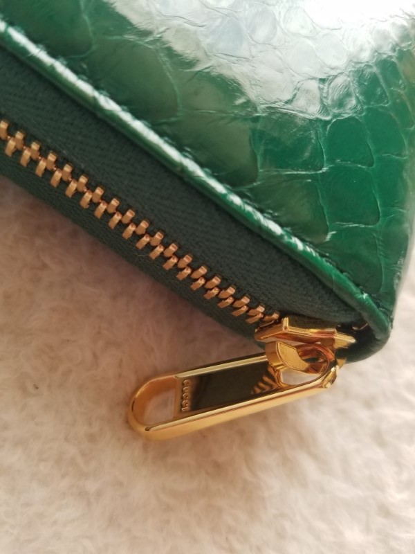 新品 GUCCI グッチ ホースビット 1955 パイソン ジップ アラウンド ウォレット 長財布 エメラルドグリーン 621889 LJMSG 3120 入手困難