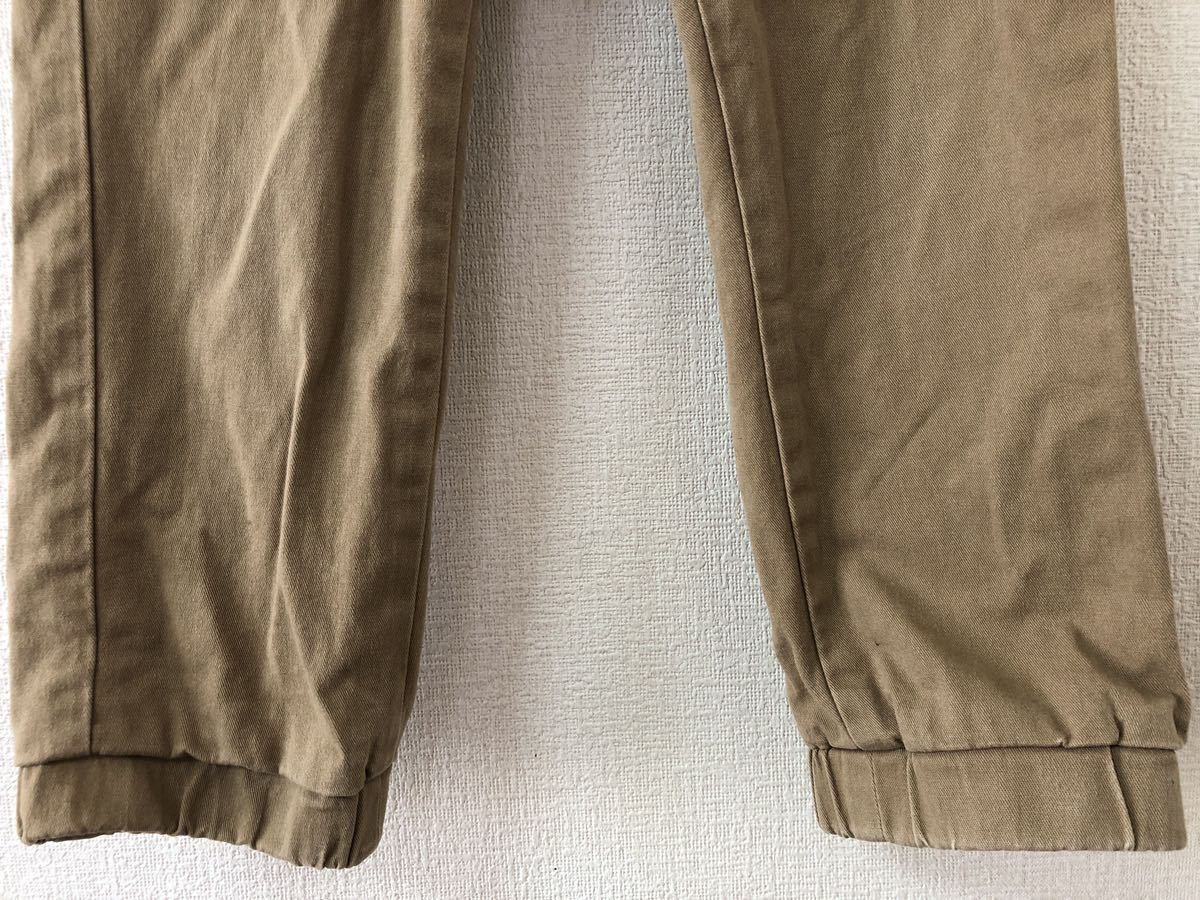  бежевый брюки брюки из твила S размер 110~125 см 