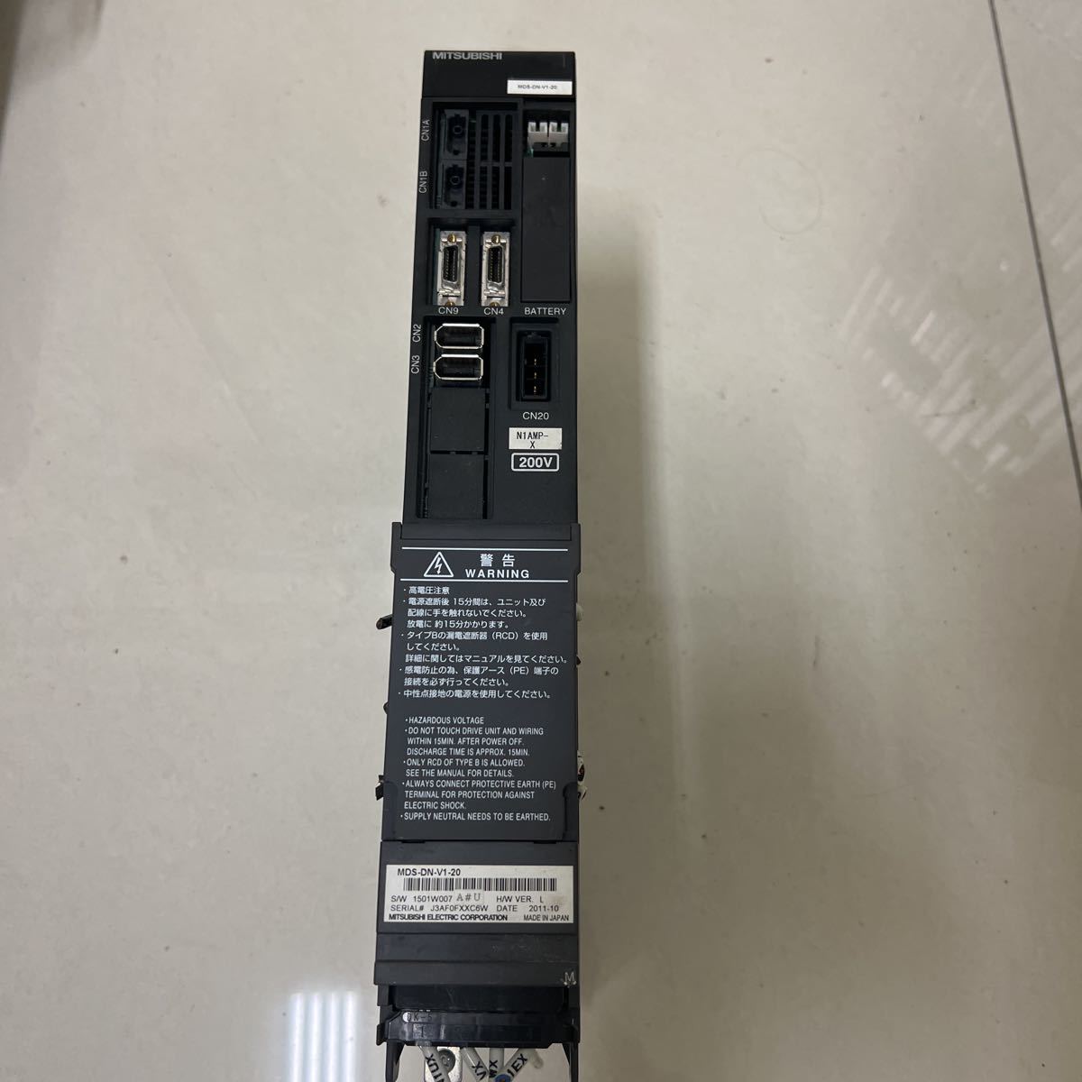 日本最大の 三菱電機 サーボアンプ MDS-DN-V1-20 フライス盤