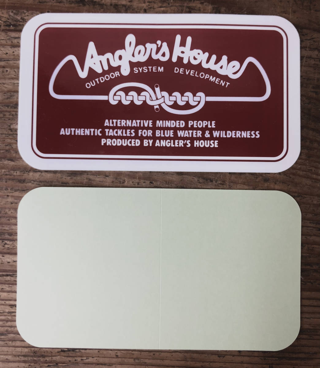 アングラーズハウス ★ Angler's House ☆ 稀少!! 残りわずかとなりました !! ★ Angler's House ロゴマークステッカー ☆ 2枚セット_画像2