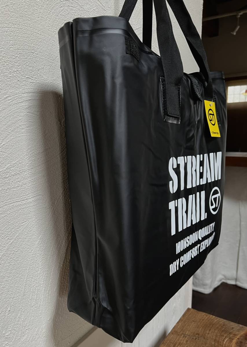 STREAM TRAIL * Stream Trail * * WET TOTE BAG * мокрый большая сумка L размер Color- BLACK