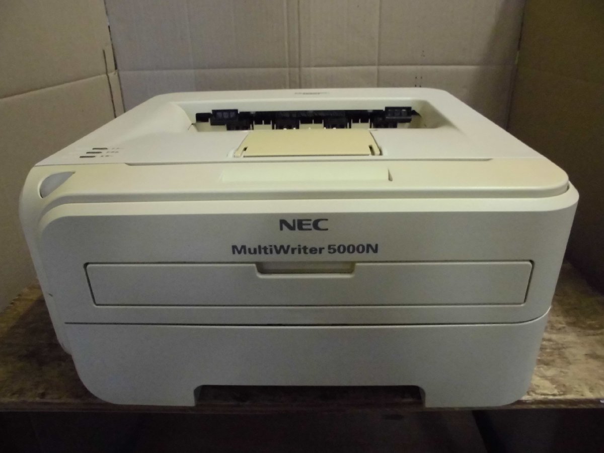 ♪中古レーザープリンタ【NEC MultiWriter 5000N】残量不明トナー/ドラム付き♪2309121_画像1