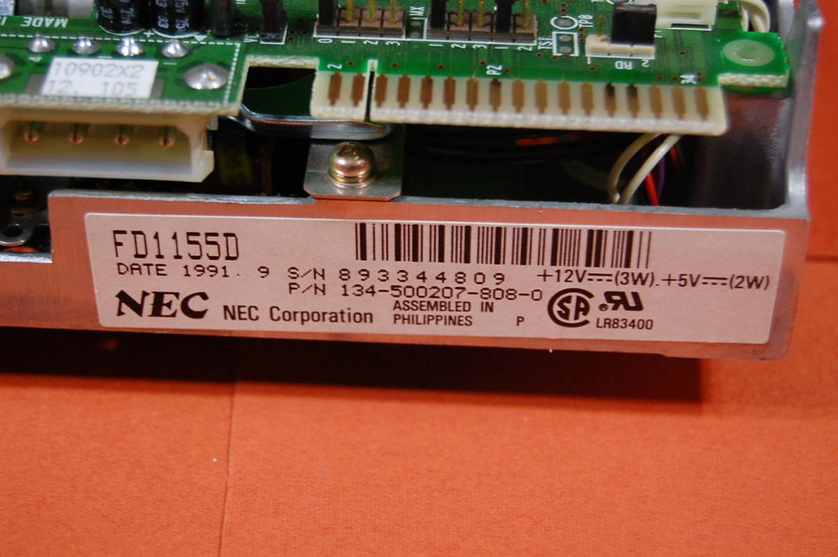 NEC PC98用 5インチFDD FD1155D PC9801DS2 にて使用 動作未確認 ジャンク扱いにて 4809　_画像5