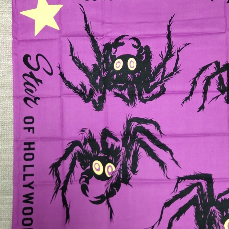 希少・未使用◆東洋エンタープライズ スターオブハリウッド 非売品 バンダナ STAR OF HOLLYWOOD タランチュラ TARANTULA 蜘蛛_画像3