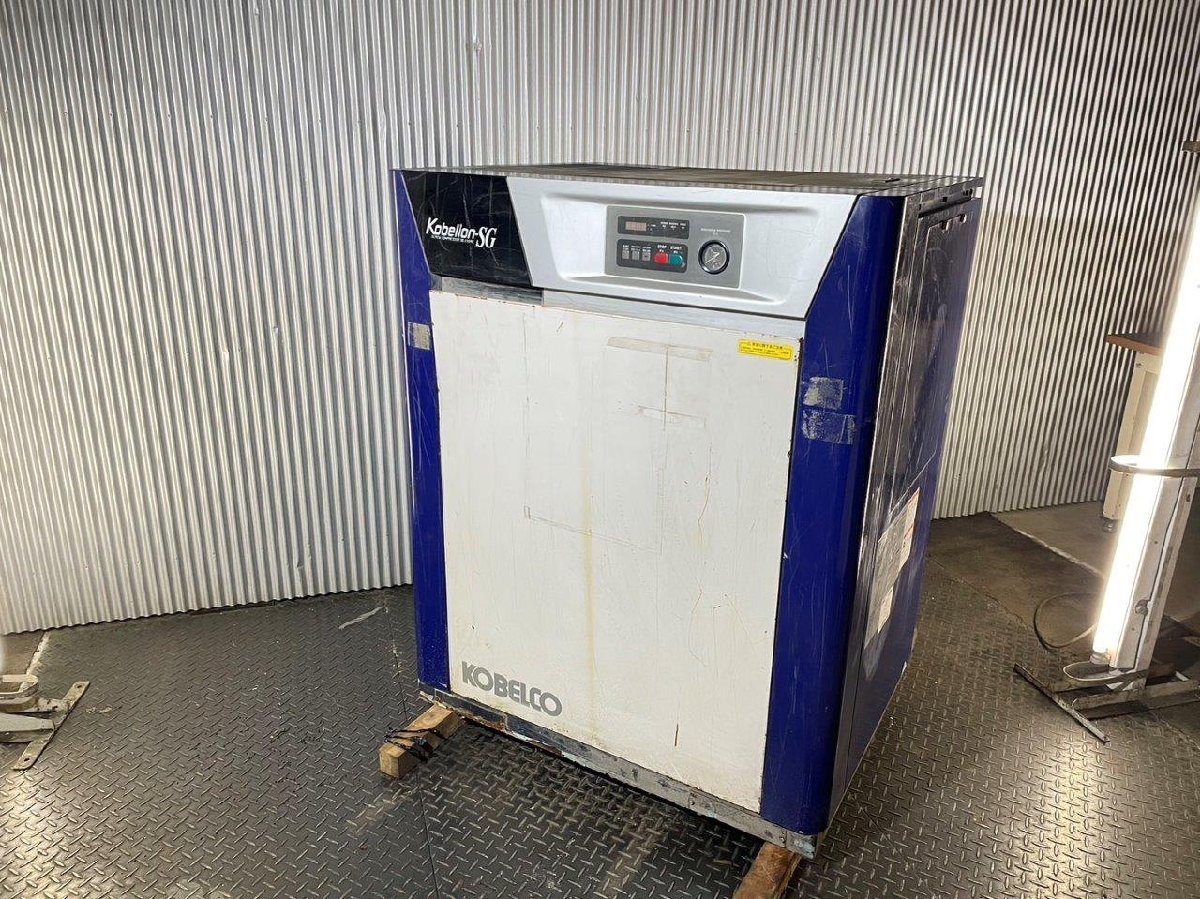 # cheap parts # secondhand goods #<KOBELCO> Kobelco oil cooling type screw compressor SG230AD-5 [15kw]# cheap 143,000 jpy ~#