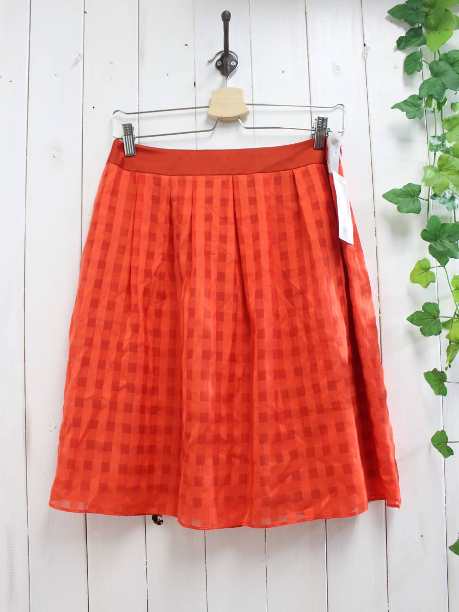  new goods *UNTITLED Untitled * see-through check tuck flair skirt (3) regular price 15,500 jpy 
