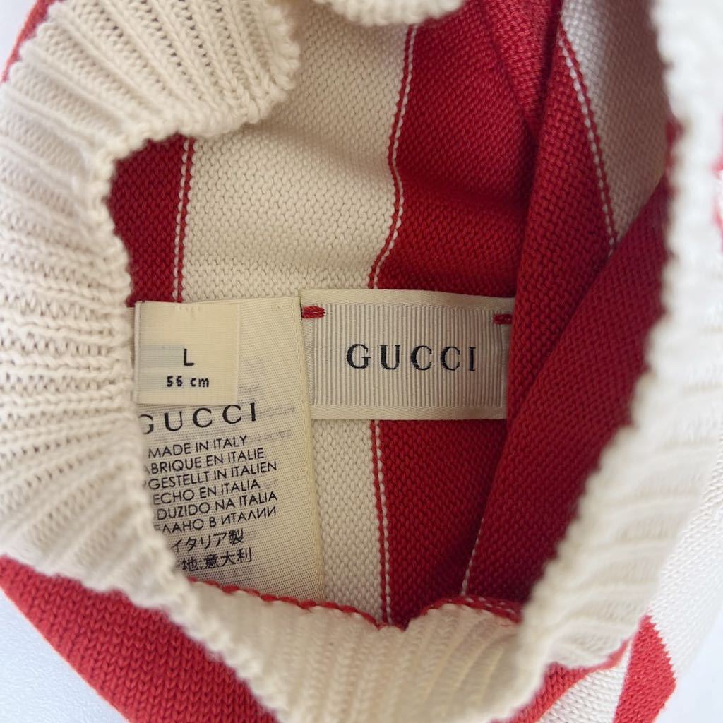 GUCCI グッチ 未使用 ニット帽 ニットキャップ 帽子 子供用L_画像3