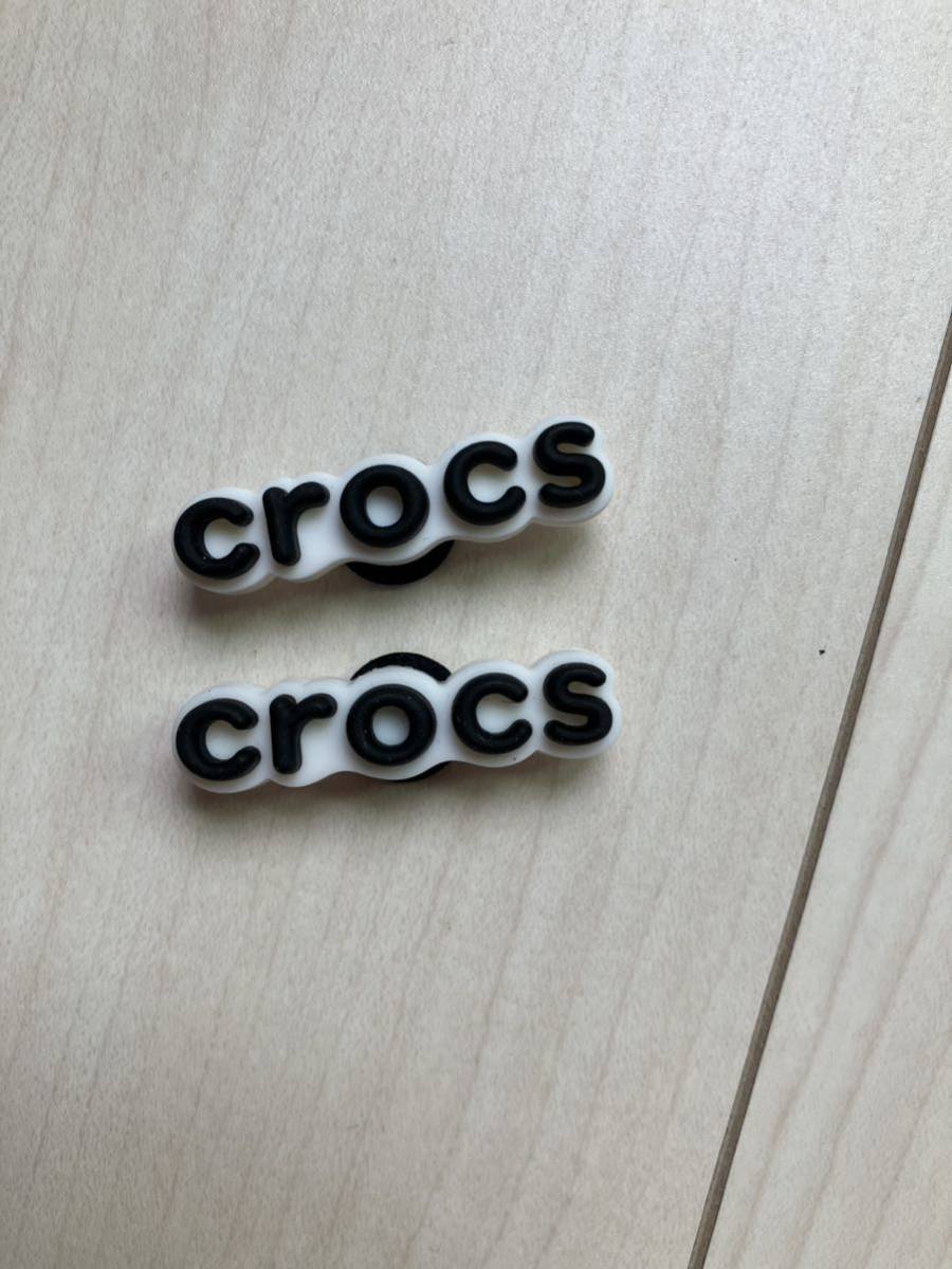 crocs クロックス ジビッツ ロゴ 2個セット 公式_画像1