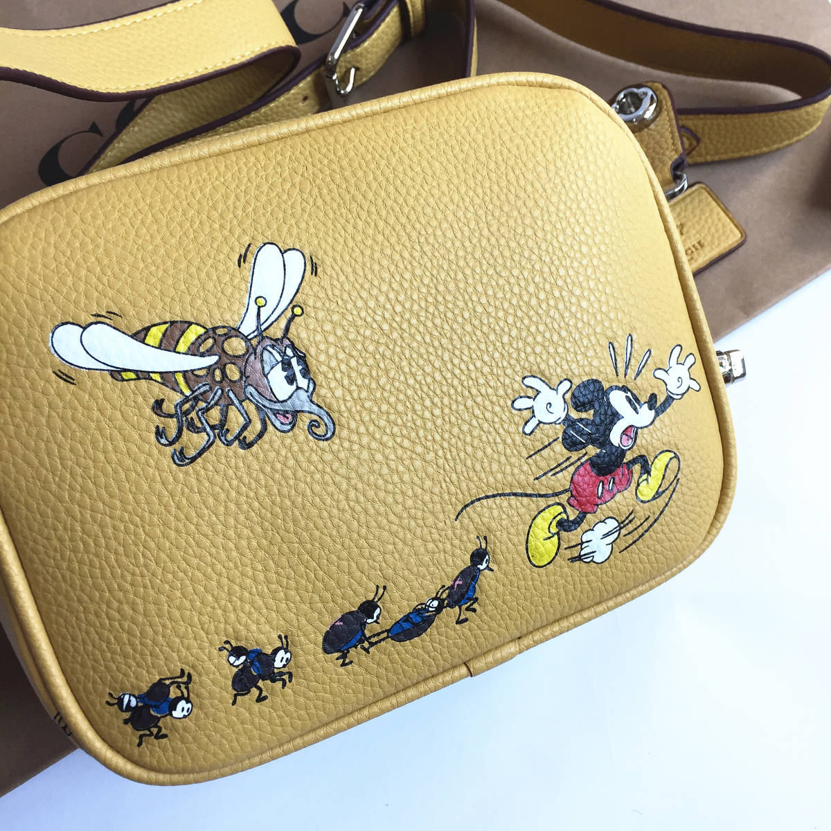 ☆新品☆コーチ/COACH バッグ CG969 DISNEY X COACH コラボ 19・リジェネラティブ レザー ショルダーバッグ クロスボディーアウトレット品_画像3