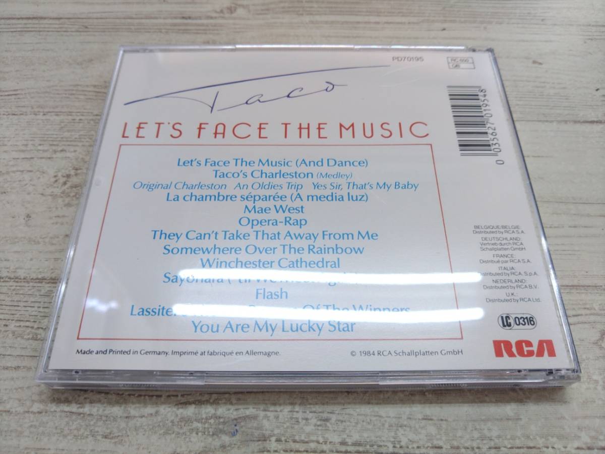 CD / LET'S FACE THE MUSIC / TACO /『H90』/ 中古_画像2