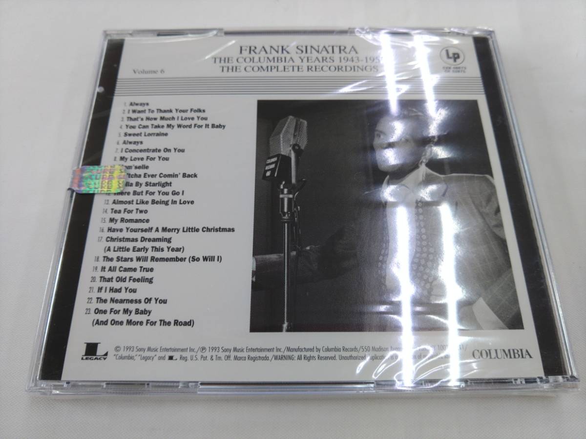 未開封 CD / FRANK SINATRA THE COLUMBIA YEARS 1943・1952 The Complete Recordings Vol.6 /『D32』/ 中古_画像2