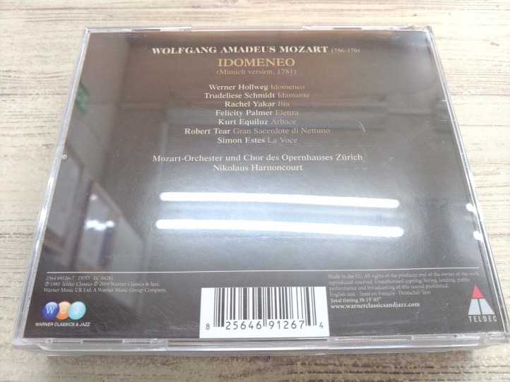 CD 3枚組 / MOZART : IDOMENEO /『H432』/ 中古_画像2
