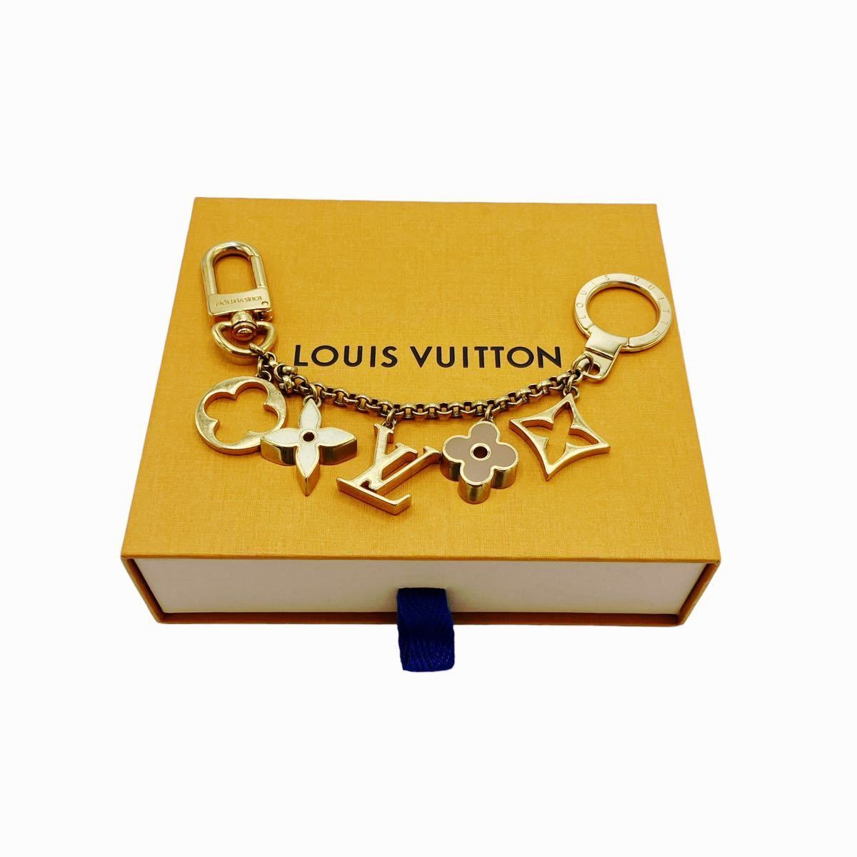 【良品】ルイヴィトン LOUIS VUITTON M65111 フルール ドゥ モノグラム チャーム キーホルダー