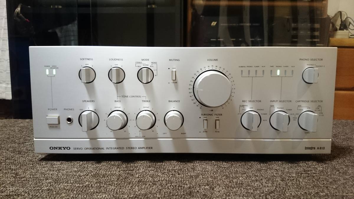 ONKYO Integra A-810『整備動作品 保証あり』 オンキョー プリメインアンプ_画像1