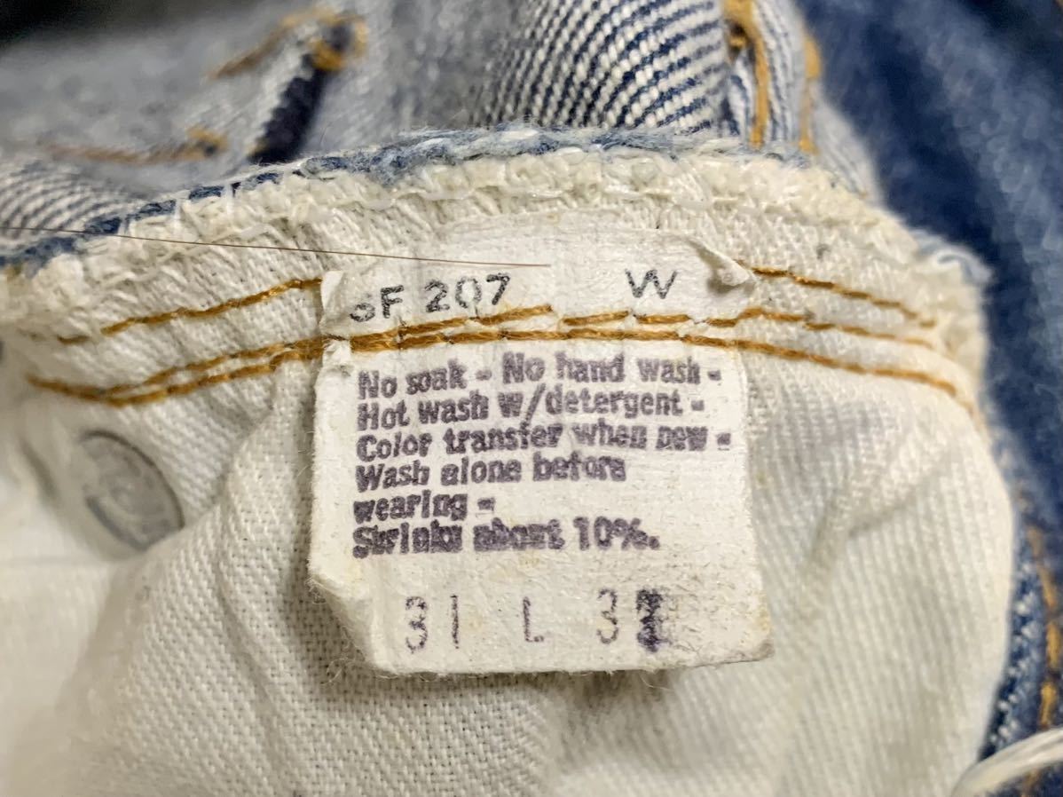 LEVIS リーバイス 501 赤耳 80s 前期 W31 L33 ビンテージ オリジナル 刻印6 黒カンヌキ 1980年製 エルパソ工場 コーンミルズ社 セルビッジ _画像9