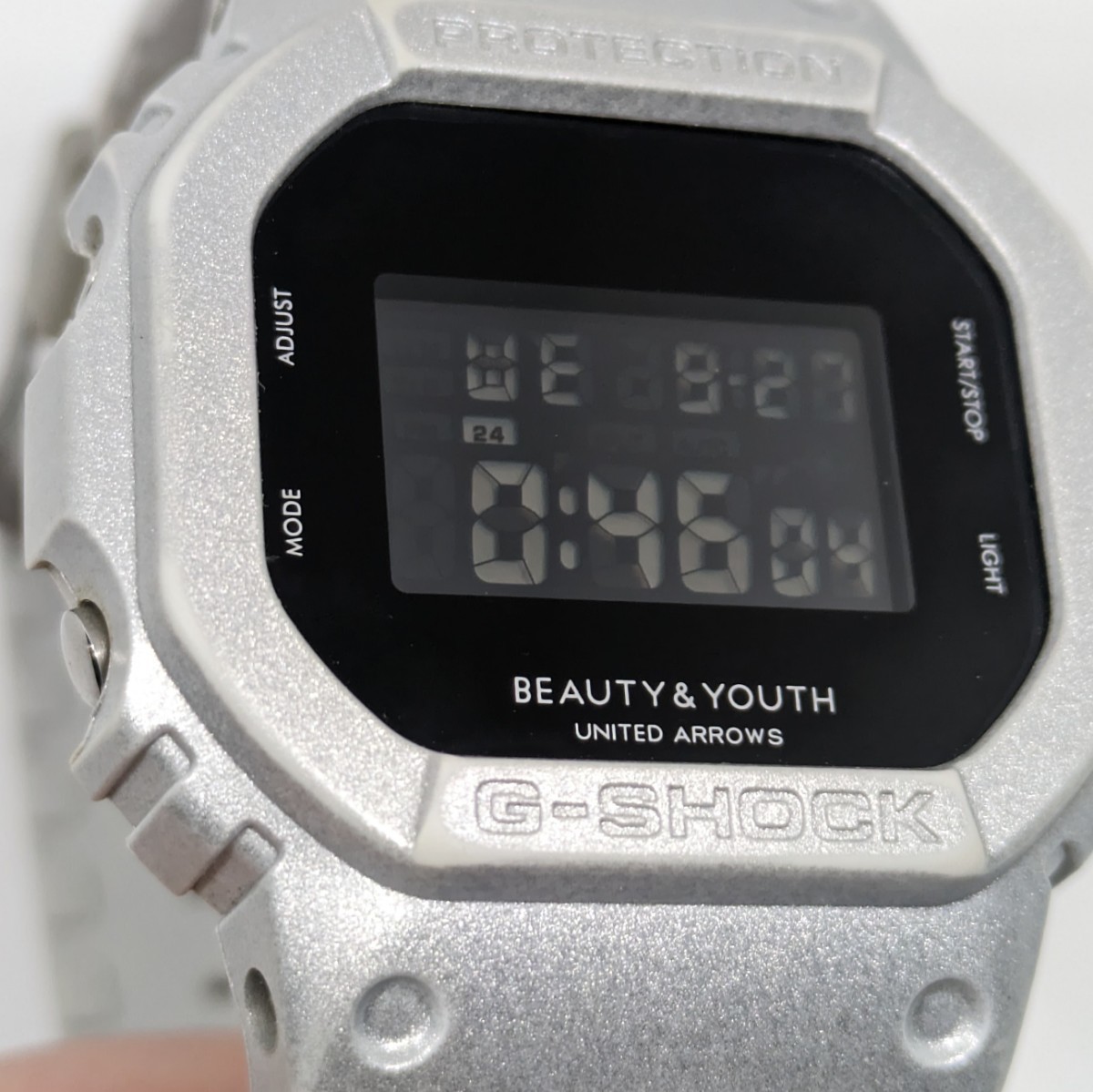 CASIO G-SHOCK ユナイテッドアローズ別注 beauty＆youth コラボ DW-5600 シルバー 3229 カシオジーショック 腕時計_画像8