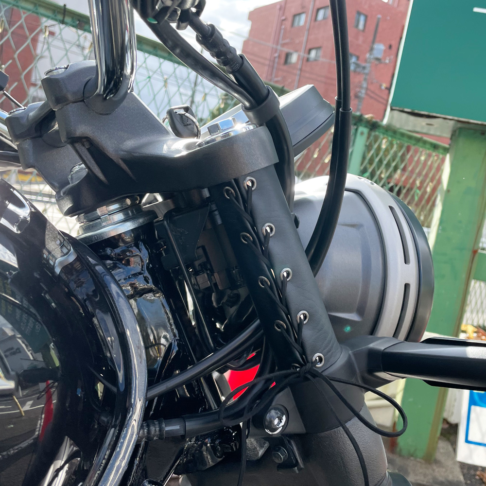 ヤマハ ドラッグスター400＆250用アッパーフォークカバー｜XVS400・XVS250_画像5