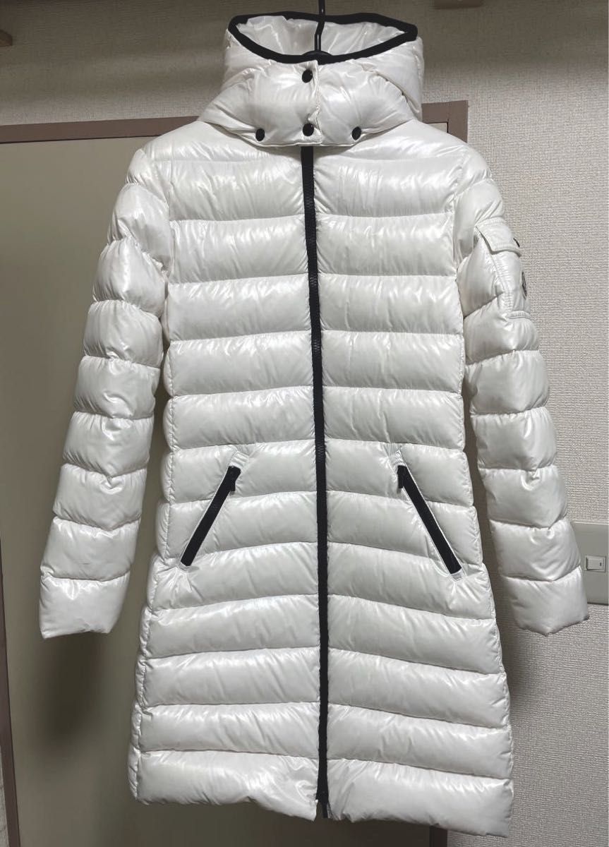 used MONCLER モンクレール ダウン ロングダウンコート 12A 白 ホワイト キッズモデル 大人女性可 MOKA