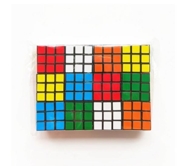 新品　未開封　１２個セット　ミニ　マジック　キューブ　 ルービックキューブ 　子供のための小さな立方体　3x3x3　パズル　教育　玩具_画像1
