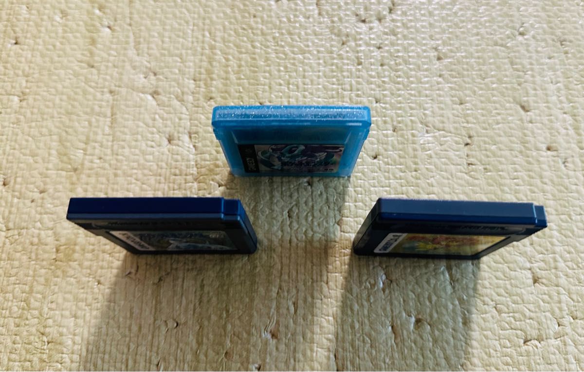 任天堂 GBC ゲームボーイカラーソフト ポケモン ポケットモンスター クリスタル 金 銀 3本セット ※初期動作確認済み