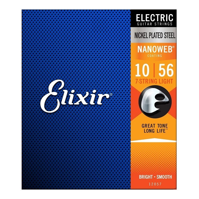 ★Elixir エリクサー 12057 [10-56] NANOWEB Light 7弦ギター弦 1セット★新品/メール便の画像1