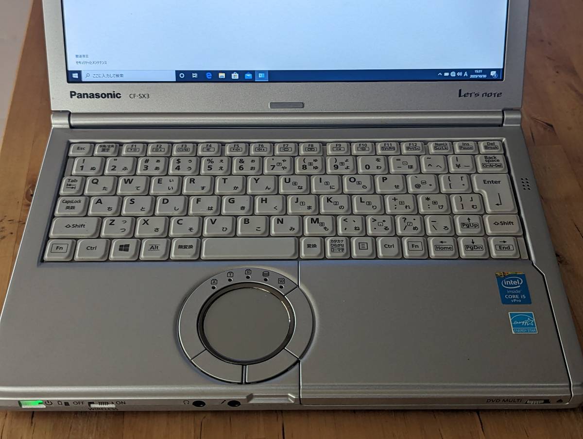 PanasonicノートパソコンCF-SX3　Ｗｉｎｄｏｗｓ１０　I5/8G/HDD320 バッテリ駆動(残3時間表示)　初心者おすすめ_画像3